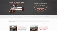 Desktop Screenshot of flintlocksatwar.com